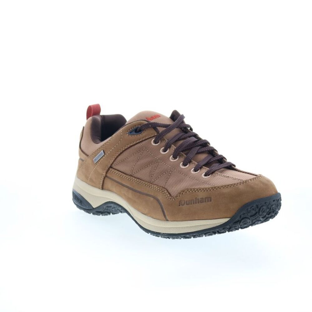 Dunham Mens Cloud Plus Waterproof Lace Up Trekker Brown Shoes (NWT) - Picture 2 of 7